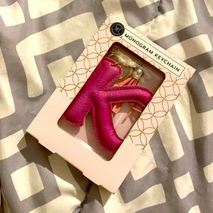 brand new “K” Monogram Key chain